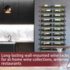 FLstudio Wall Mount Wine Rack: Wall Mounted Wine Holder for