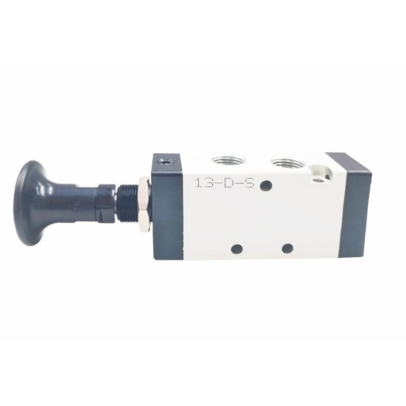 Push-Pull Valve AirTAC 4L110-06 1/8" NPT 5/2 Way Hand Lever