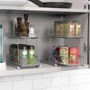 Simple Houseware 2-Tier Spice Rack Slide Out Wire Basket Drawer