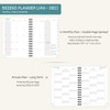 BEZEND 2026 Planner Weekly and Monthly (8.5" x 11" Spiral)