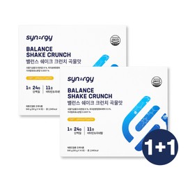 [1+1] Synergy Balance Shake Crunch Grain Flavor 14 Packets / [1+1] 시너지 밸런스 쉐이크 크런치 곡물맛 14포