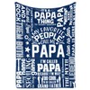InnoBeta Papa Gifts from Grandkids, Grandchildren, Gifts for Grandpa, Throw