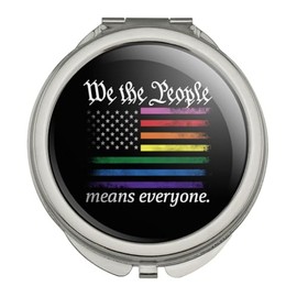 GRAPHICS & MORE We The People Flag Pride Compact Travel Purse Handbag Makeup Mirror