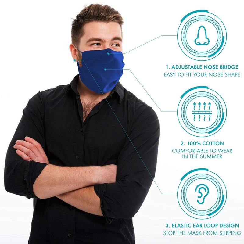 MASHELE Oversized Face and Beard Cotton Reusable Covering for Bearded