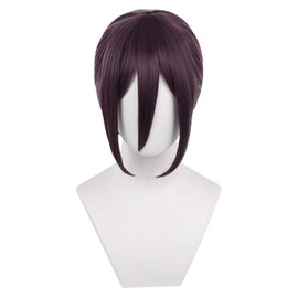 Sizuuenn Chainsawman Wig, Cosplay, Heat Resistant Wig, High Temperature Hair Yarn, Cosplay Wig, Dedicated Net for Events, School Festivals, Cultural Festivals, Photography, Disguise