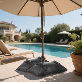 GALTEED 130LBS Extra Large Umbrella Base Weight Set of 2, Patio Fillable Sand Bags for Weight, Furniture Outdoor Weights for Umbrella Stand Patio Garden Backyard