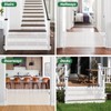 Reinforced 24 Inch Tall Retractable Baby Gates for Dogs, Short