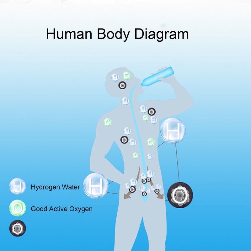 Hydrogen Generator Water Bottle 420ml SPE PEM Technology Water Ionizer