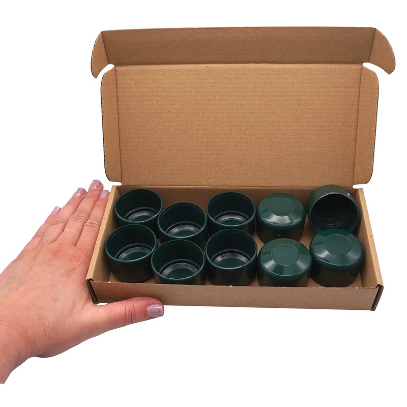 SKIR'CO RAL 6005 Fence Post Caps Round 38 mm Green