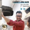 LARVENDER Softside Luggage Sets 4 Piece, Expandable Carry On Luggage