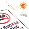 Georgia No Smoking Beyond This Point Sign, 10x7 Inches, 55