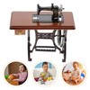 Alipis Dining Table Accessories Mini Sewing Machine Miniature Sewing Model