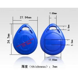 YARONGTECH RFID Transponder 125 kHz Em4100 Tags (Pack of 10)