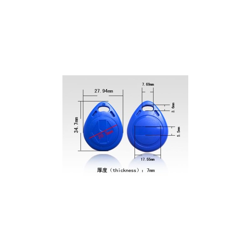 YARONGTECH RFID Transponder 125 kHz Em4100 Tags (Pack of 10)