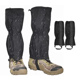 Gzcnsel Waterproof Hiking Gaiters for Men and Women – Breathable, Lightweight Leg Gaiters for Hunting,Mountaineering,Snow,and Outdoor Activities–Adjustable Shoe Gaiters with Durable Rubber Foot Strap