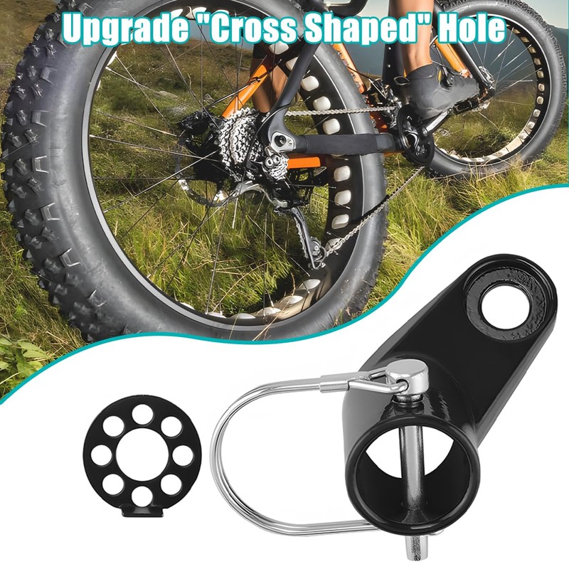 Bike Trailer Hitch Connector, Stable Metal Bicycle Tow Coupler Attachment