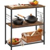 VASAGLE Bakers Rack, Kitchen Shelf, Kitchen Island, Microwave Oven Stand