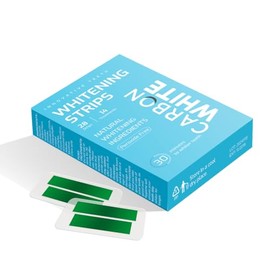 Carbon White Teeth Whitening Strips – 28 Count (14 Treatments) – Enamel-Safe, for Sensitive Teeth – Mint Flavor – Non-Slip Whitening Kit