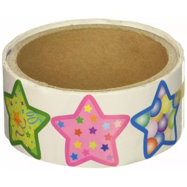 Unbranded Funky Star Stickers Roll - 100 Stickers per roll
