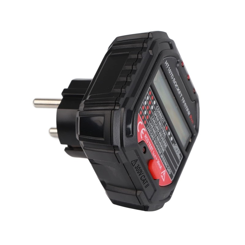 Advanced with Voltage Display GFCI Output Tester, 90-250 V Socket