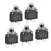 MECCANIXITY Circuit Overload Protector 8A AC125/250V DC32V Push Button Thermal