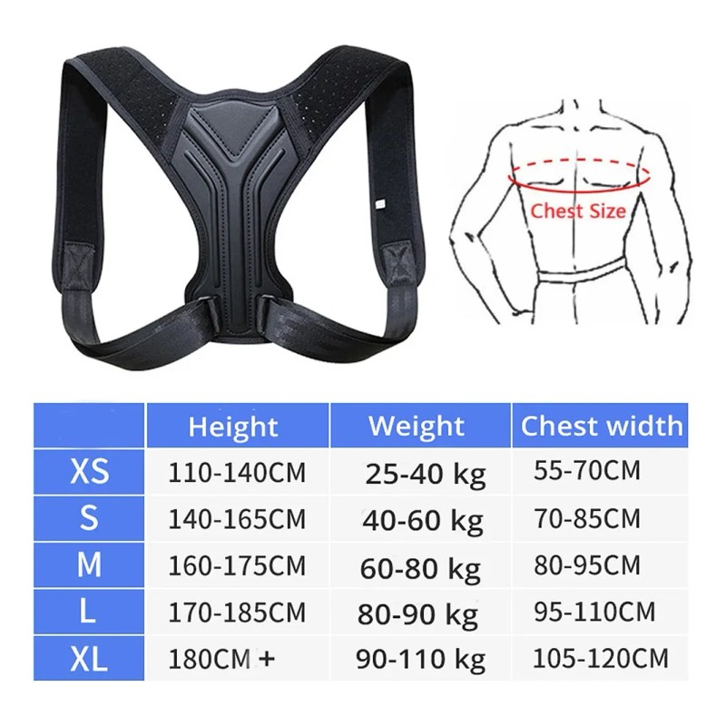 Adjustable Back Shoulder Posture Corrector Belt Clavicle
