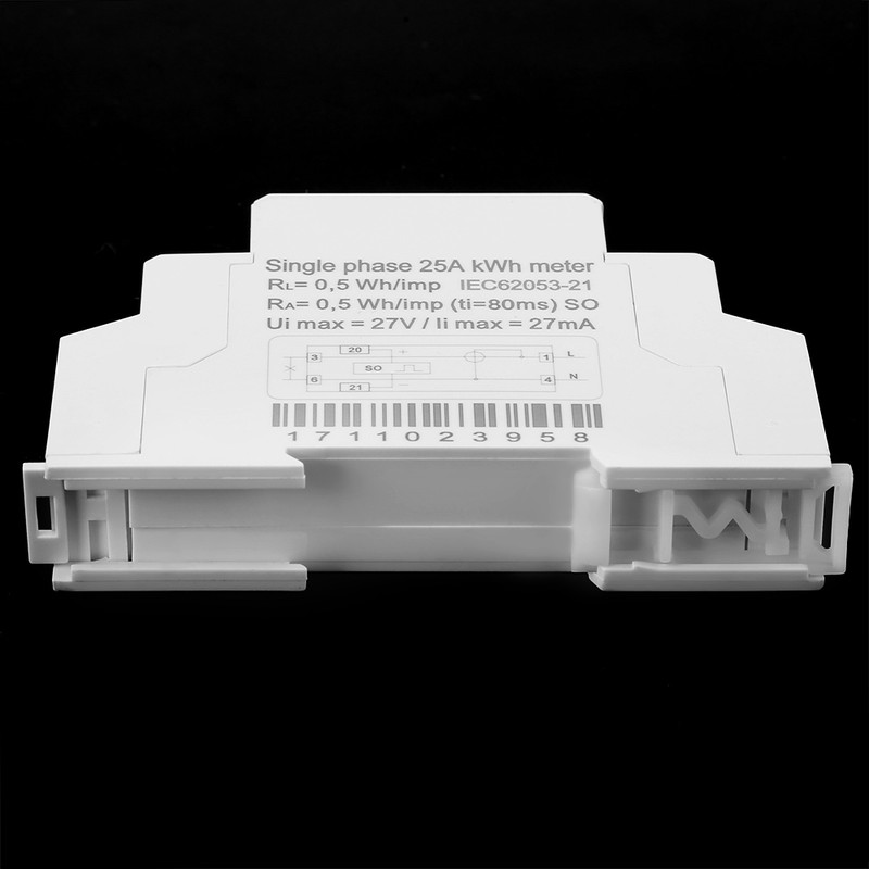 DDS5188 LCD Digital Din Rail Electric Meter 5-25A For Kilowatt