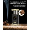 XIFEI Cigar Cutter, Stainless Steel V-Cut Cigar Cutter Built-in Cigar