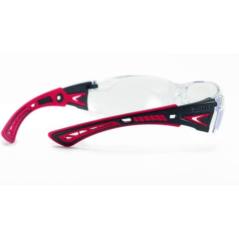 Bollé RUSHPFSPSI One Size "Rush+" Safety Spectacles with Foam Edge