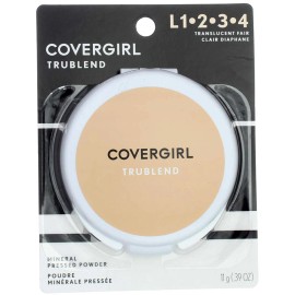 CoverGirl 2 Pack CoverGirl TruBlend Mineral Pressed Powder, Translucent Fair L1-4, 0.39 oz