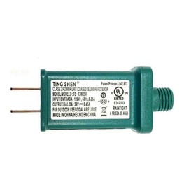 Goodsby Class 2 LED Transformer for Christmas X-Mas Tree Lights, Holiday Lighting, LED String Light 29V 0.45A Power Supply 13W Raintight US Plug Power Adapter UL-Listed TS-13W29V (Right Positive)