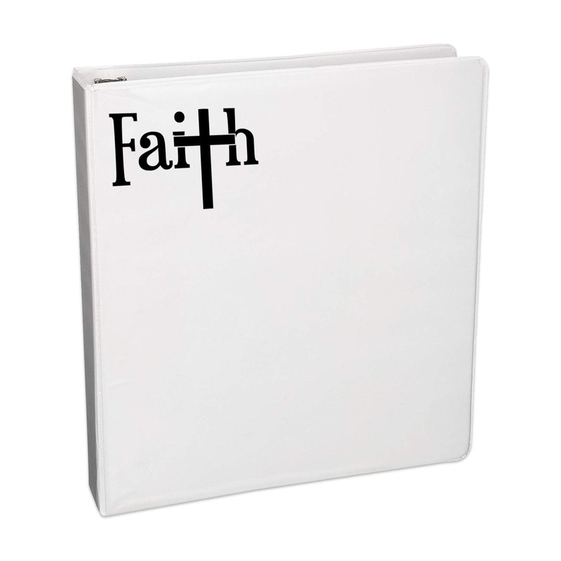 Bargain Max Decals Faith Cross Decal Notebook Car Laptop 5.5"