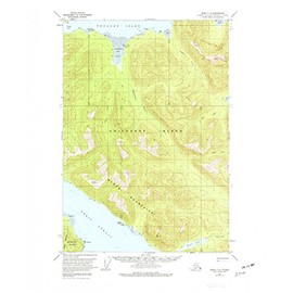 YellowMaps Sitka C 4 AK topo map, 1:63360 Scale, 15 X 15 Minute, Historical, 1951, Updated 1977, 21.9 x 18 in - Polypropylene