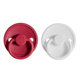 ButtonMe Premium Soft Silicone Newborn Pacifiers 0-6 Months BPA Free Baby Pacifier - 2-Pack Comfortable & Stylish Baby Pacifier 0-6 Months for Baby Boy & Girl - Hospital-Grade Silicone Baby Pacifiers