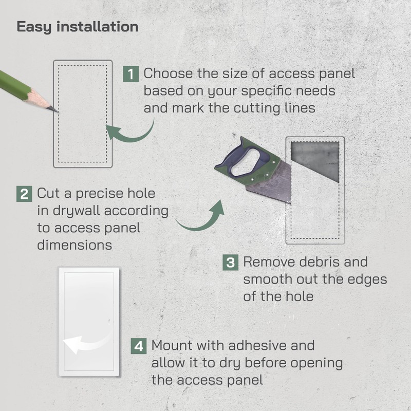 Vent Systems 10" x 20" Inch Metal Access Panel -
