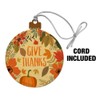 GRAPHICS & MORE Give Thanks Thanksgiving Pumpkins Wood Christmas Tree