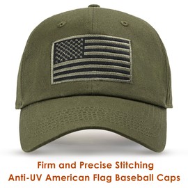 spxkd American Flag Baseball Hats for Men Women Low Profile Washed Cotton Baseball Caps Adjustable Golf Dad Hat Green