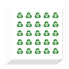 AHANDMAKER 500 x Recycling Stickers. Planner Stickers. Green Recycled Stickers for Planners, Calendar, Scrapbook, Crafts, Party Decor, Gift Bag, Seal Theme Decor, 0.5 Inches