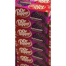 Dr Pepper 🤩NEW🤩 1x 12oz 12pk Dr. Pepper BlackBerry Cans