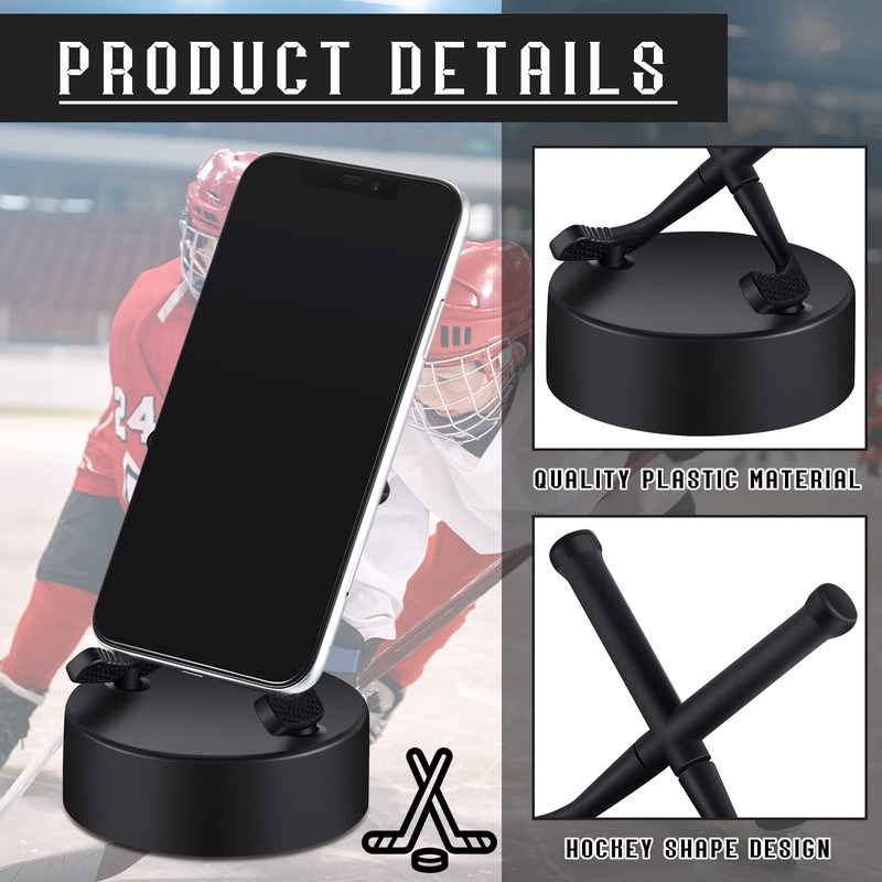 Dunzy Hockey Puck Phone Stand Hockey Cell Phone Stand Universal