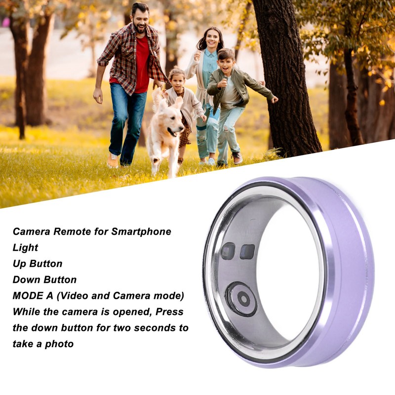 Smart Ring IP68 Waterproof Health Tracker Sleep Monitoring Bluetooth Fitness