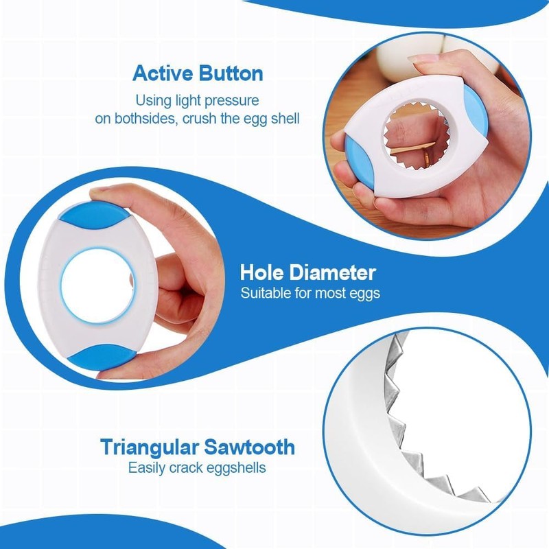 Egg Shell Opener and Cutter - Topper Tool for Boiled