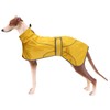 Geyecete Dog Jacket Adjustable Lightweight Raincoat with Reflective Straps and