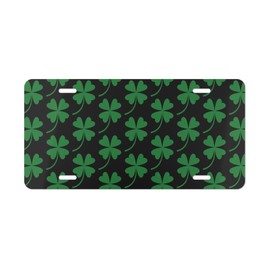 Lucky Shamrock 4 Leaf Clover License Plate Vanity Display Sign
