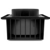 H&C VENT Rectangular Ventilation Grille with Backflow Flap, Plastic Weather
