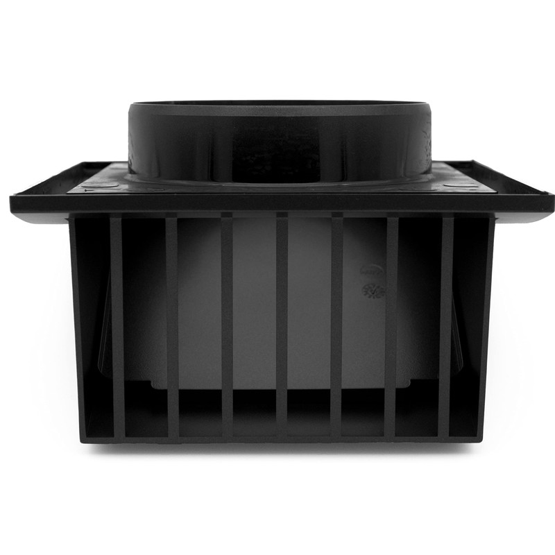 H&C VENT Rectangular Ventilation Grille with Backflow Flap, Plastic Weather