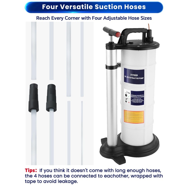 ATPEAM Oil Changer Vacuum Fluid Extractor | Manual Engine Oil