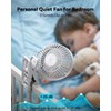 Portable Clip-on Fan 10000mAh Rechargeable Battery Powered – 3-Speed Quiet