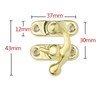 20Pcs Antique Right Latch Hook Hasp 37 x 42mm Small