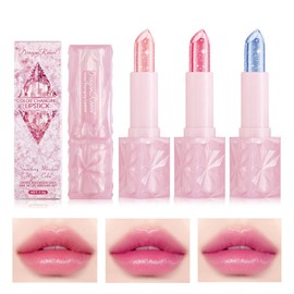 Lipstick Set, Color Changing Lip Stick Jelly Lipstick, 3Pcs Magic Temperature Color Change Lip Balm, Long Lasting Moisturizing Lip Gloss Set Gift for Women Teenage Girl (02, 03, 04, 3 Packs)